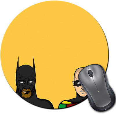 

Rangeele Inkers Breaking Bad Batman Spoof Round Mousepad(Multicolor)