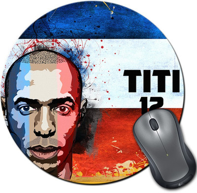 

ShopMantra Thierry Henry France Football Round Mousepad- SMMR00000249 Mousepad(Multicolor)