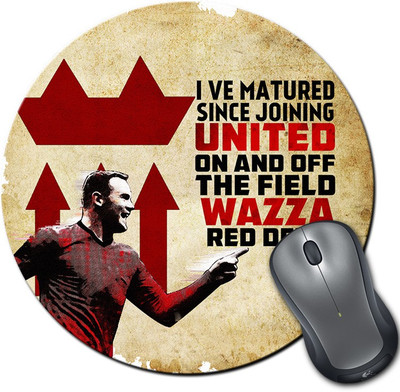 

ShopMantra Wayne Rooney Quote Round Mousepad- SMMR00000177 Mousepad(Multicolor)