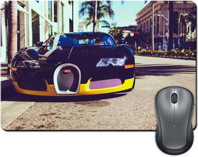 

Rangeele Inkers Black Awesome Bugati Mousepad(Multicolor)