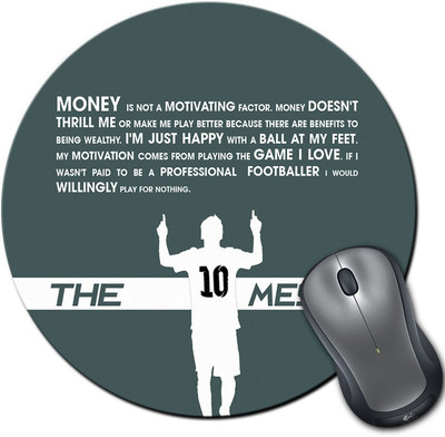 

ShopMantra Leo Messiah Argentina Football Round Mousepad- SMMR00000260 Mousepad(Multicolor)