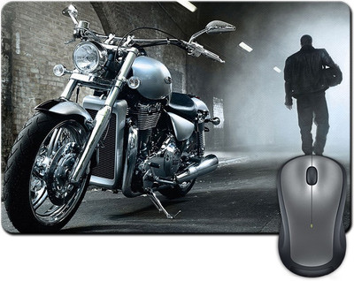 

Rangeele Inkers Harley Davidson Biker Mousepad(Multicolor)