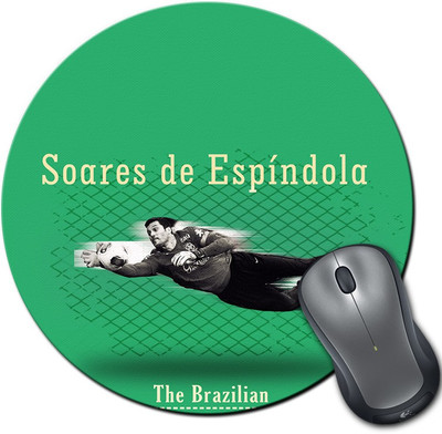 

ShopMantra JúLio CéSar Brazil Football Round Mousepad- SMMR00000258 Mousepad(Multicolor)