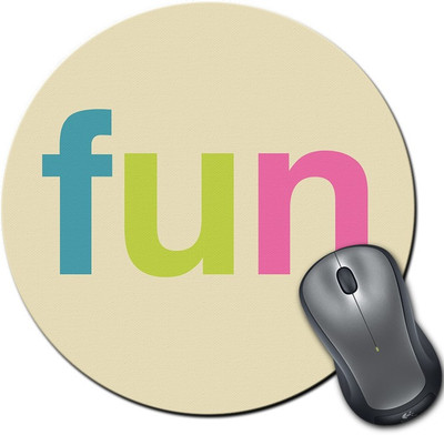 

Rangeele Inkers Fun Round Mousepad(Multicolor)
