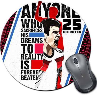 

ShopMantra Thomas Muller Footballer Quote Round Mousepad- SMMR00000160 Mousepad(Multicolor)
