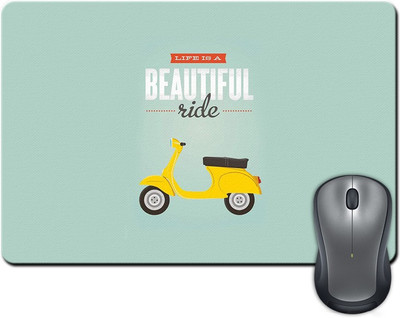 

Rangeele Inkers Life Is A Beautiful Ride Mousepad(Multicolor)