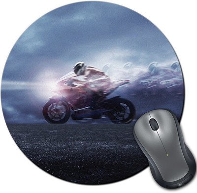 

Rangeele Inkers Unstoppable Bike Round Mousepad(Multicolor)