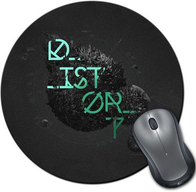 

Rangeele Inkers Cool Typography Round Mousepad(Multicolor)