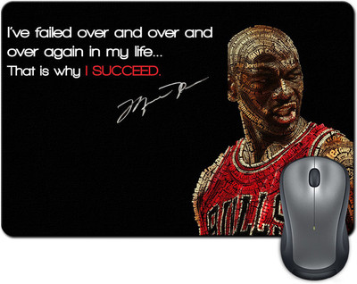 

ShopMantra Michael jordan typography quote Mousepad(Multicolor)