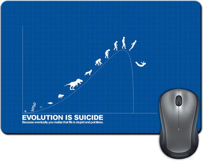 

ShopMantra Evolution Is Suicide Mousepad(Multicolor)
