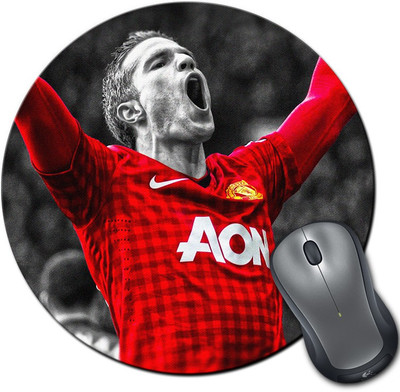 

Rangeele Inkers Robin Van Persie Red Round Mousepad(Multicolor)