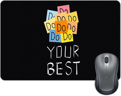 

ShopMantra Do Your Best Minimal Design Mousepad(Multicolor)