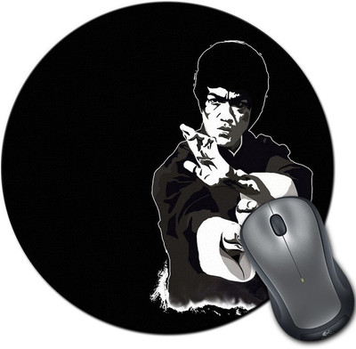 

Rangeele Inkers Bruce Lee Round Mousepad(Multicolor)