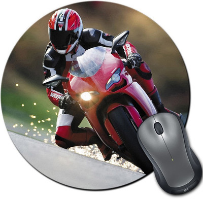 

Rangeele Inkers Bike Stunt Biker Round Mousepad(Multicolor)