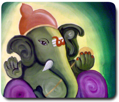 

Giftsmate Auspicious Lord Ganesha Mousepad(Multicolor)