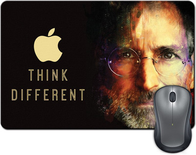 

ShopMantra Think Different By Steve Jobs Artwork Mousepad(Multicolor)