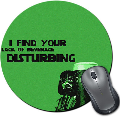 

Rangeele Inkers Vader Beverage Round Mousepad(Multicolor)
