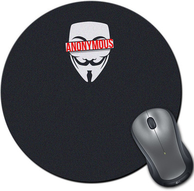 

Rangeele Inkers Anonymous Mask Round Mousepad(Multicolor)