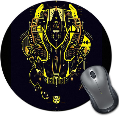 

Rangeele Inkers Transformer Technical Art Round Mousepad(Multicolor)