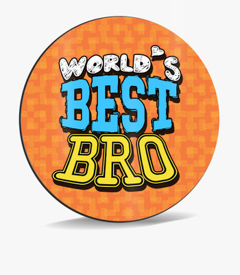

SKY TRENDS Sky Trends World's Best Bro.Sweet Design Orange Shading Gifts. Mousepad(Multicolor)