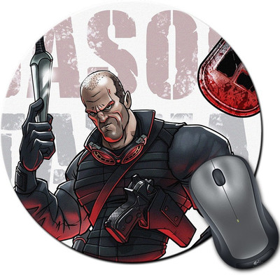 

Rangeele Inkers Jason Statham Artwork Round Mousepad(Multicolor)