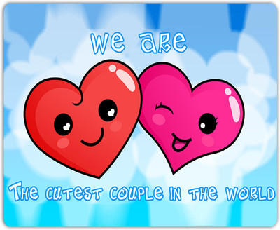 

Lovely Collection Beautiful Hearts Mousepad(Multicolor)