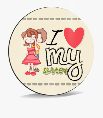 

SKY TRENDS Sky Trends I Love My Sister With Blind in Eyse Heart Smile Gifts. Mousepad(Multicolor)
