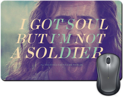 

Rangeele Inkers Got Soul But I Am Not Soldier Mousepad(Multicolor)