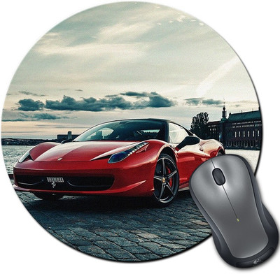 

Rangeele Inkers Ferrari 458 Round Mousepad(Multicolor)