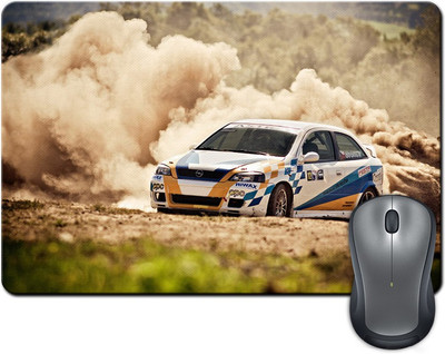 

Rangeele Inkers Racing Car Art Work Mousepad(Multicolor)
