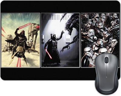 

Rangeele Inkers Stars Wars Vader Army Art Mousepad(Multicolor)