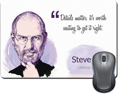 

ShopMantra Details Matter, Its Worth Waiting To Get It Right Quote By Steve Jobs Mousepad(Multicolor)