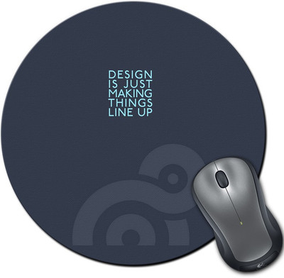 

Rangeele Inkers Designers Quote Round Mousepad(Multicolor)