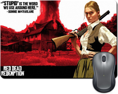 

Rangeele Inkers Red Dead Redemption Girl Mousepad(Multicolor)