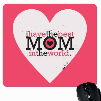 

Giftsmate Best Mom in the World Mousepad(Multicolor)