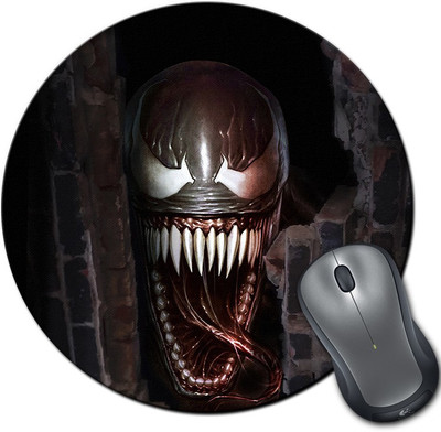 

Rangeele Inkers Spiderman Venom Round Mousepad(Multicolor)