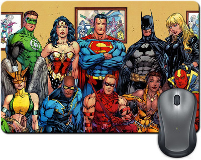 

Rangeele Inkers Superhero Family Mousepad(Multicolor)