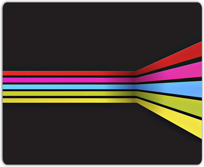 

Lovely Collection Horizontal Colourful Lines Mousepad(Multicolor)