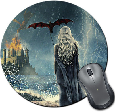 

Rangeele Inkers Khaleesi Dragon Round Mousepad(Multicolor)