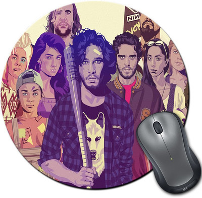 

Rangeele Inkers Game Of Throne Gta Artwork Round Mousepad(Multicolor)