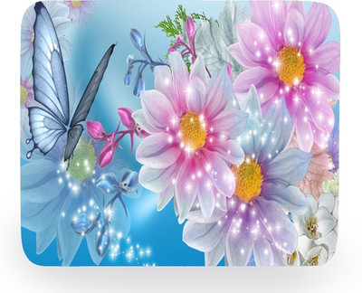 

PhotogiftsIndia Butterfly On Flower Mousepad(Multicolor)