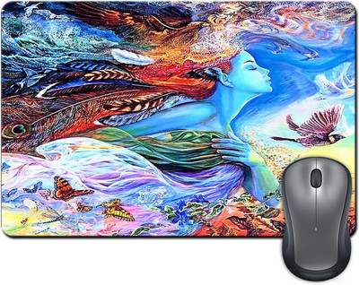 

ShopMantra Modern Woman Abstract Artwork Mousepad(Multicolor)