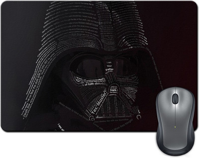 

Rangeele Inkers Darth Vader Face Typography Mousepad(Multicolor)