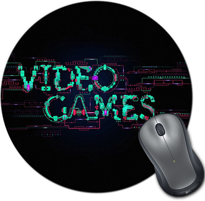 

Rangeele Inkers Video Games Round Mousepad(Multicolor)