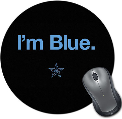 

Rangeele Inkers I Am Blue Chelsea Round Mousepad(Multicolor)