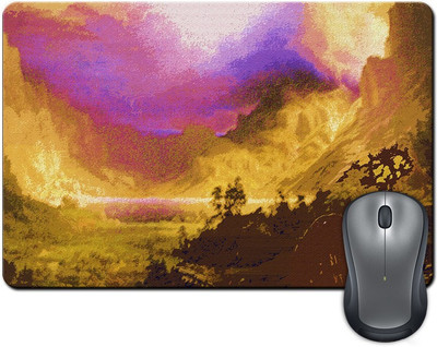 

ShopMantra Watercolor Brush Splatter Paint Mousepad(Multicolor)