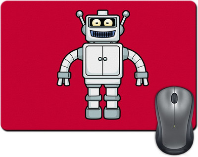 

Rangeele Inkers Robot Cartoon Mousepad(Multicolor)