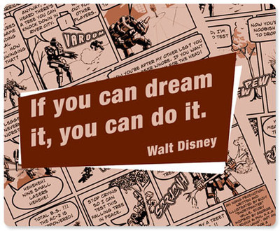 

Allthingscustomized Walt Disney Quote Mousepad(Multicolor)