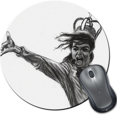 

Rangeele Inkers Michael Jackson Sketch Round Mousepad(Multicolor)