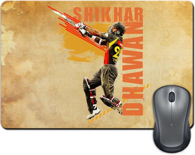 

ShopMantra Shikhar dhawan Wat A Shot Mousepad(Multicolor)